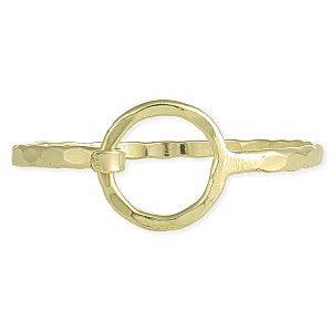Circle of Trust Gold Hammered Cuff Bracelet