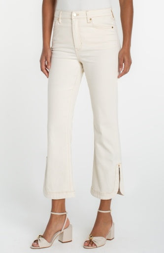 hr hannah crop flare w/ tulip hem dune