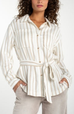 belted shacket