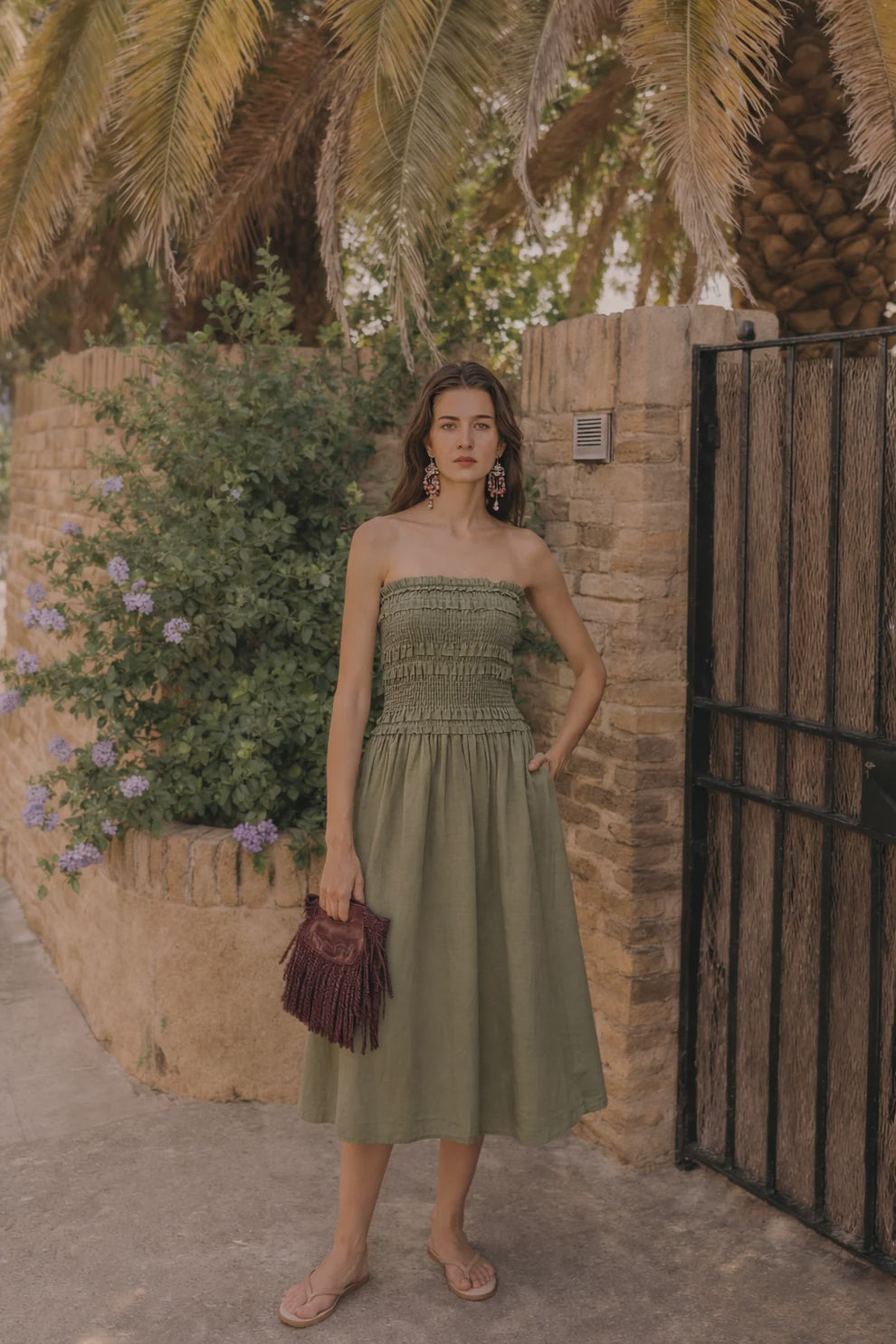 judy dress olive